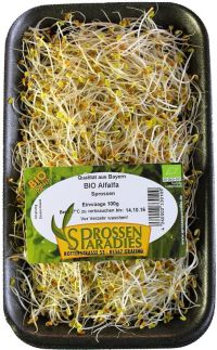 Alfalfa Sprossen, Schale 100g
